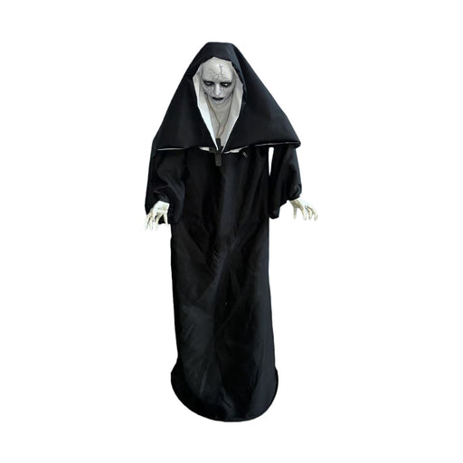1.6m animated standing nun with spinning and pop up head
