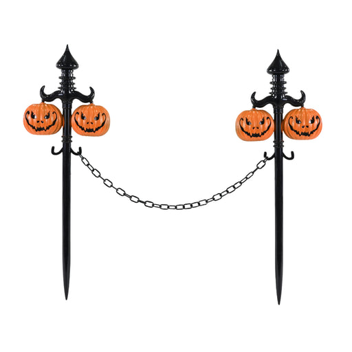 53cm pumpkin Halloween garden stake with chain