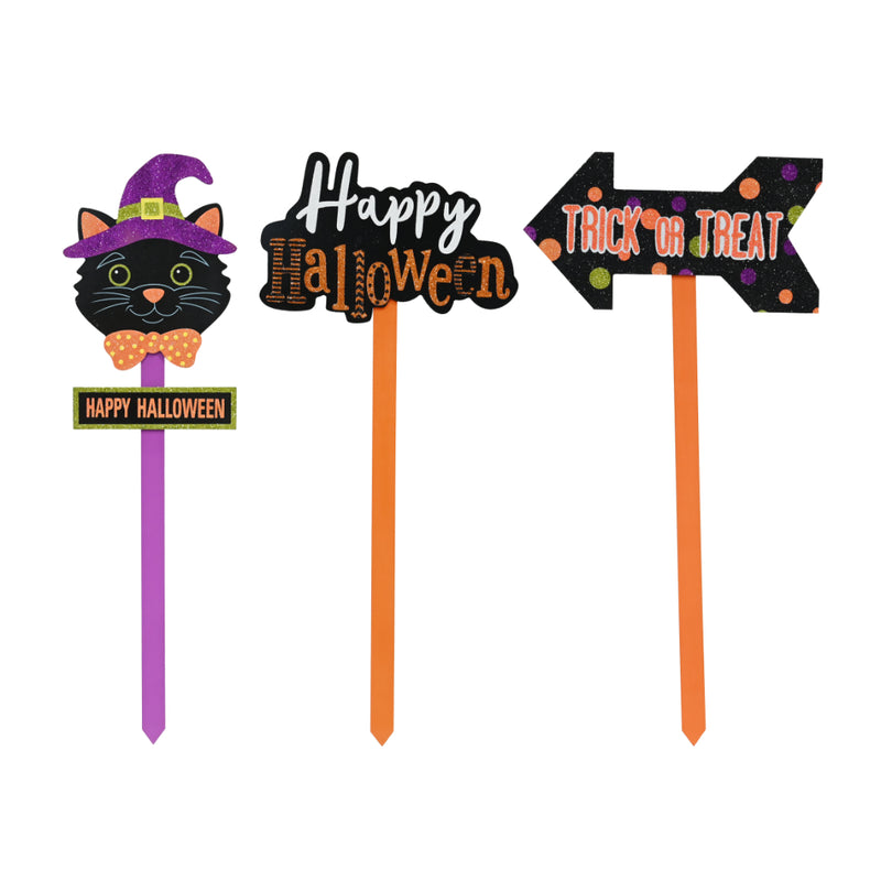 Assorted 60cm MDF Halloween yard stake decoration