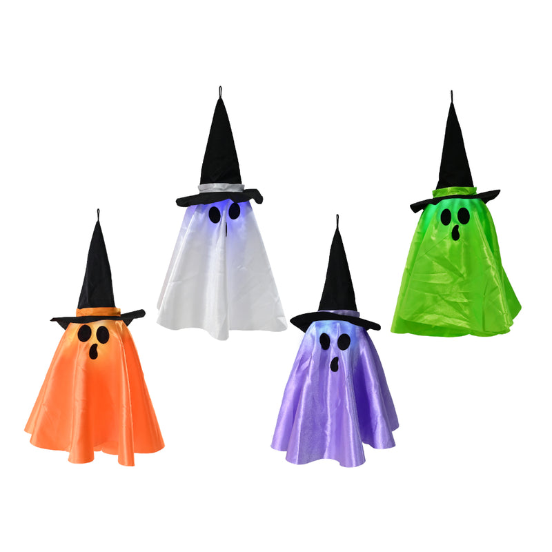 Assorted 40cm witchy ghost Halloween danglers with fast flashing effect