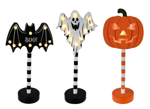 Assorted 30cm spooky light up Halloween stand