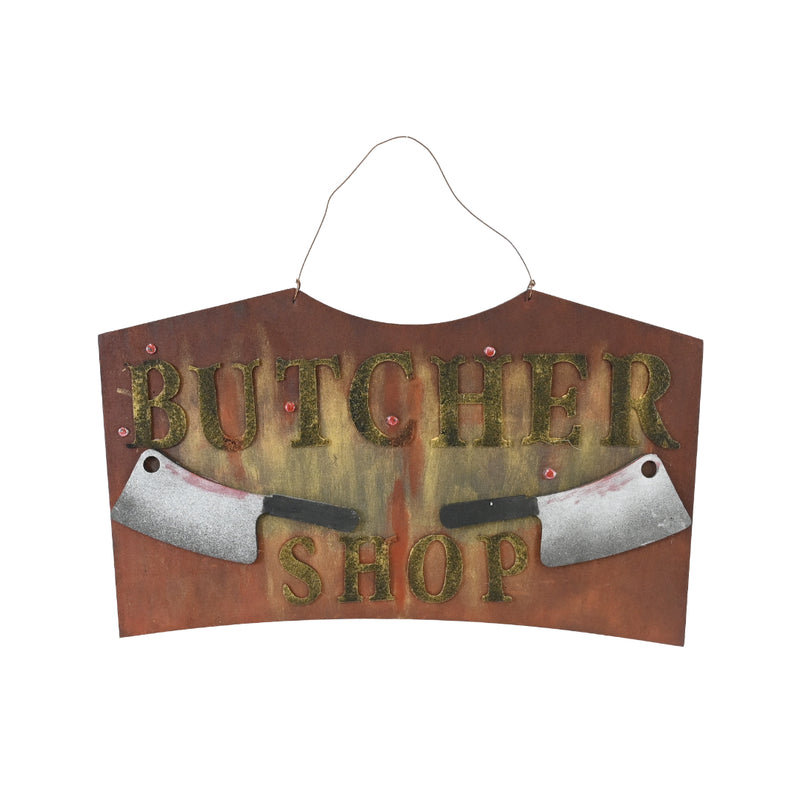 49cm hanging butcher shop Halloween horror sign
