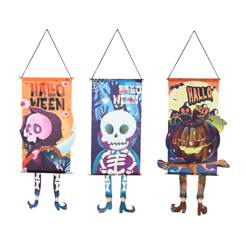 Assorted 76cm Boo-tiful Halloween hanging banner made from polyester