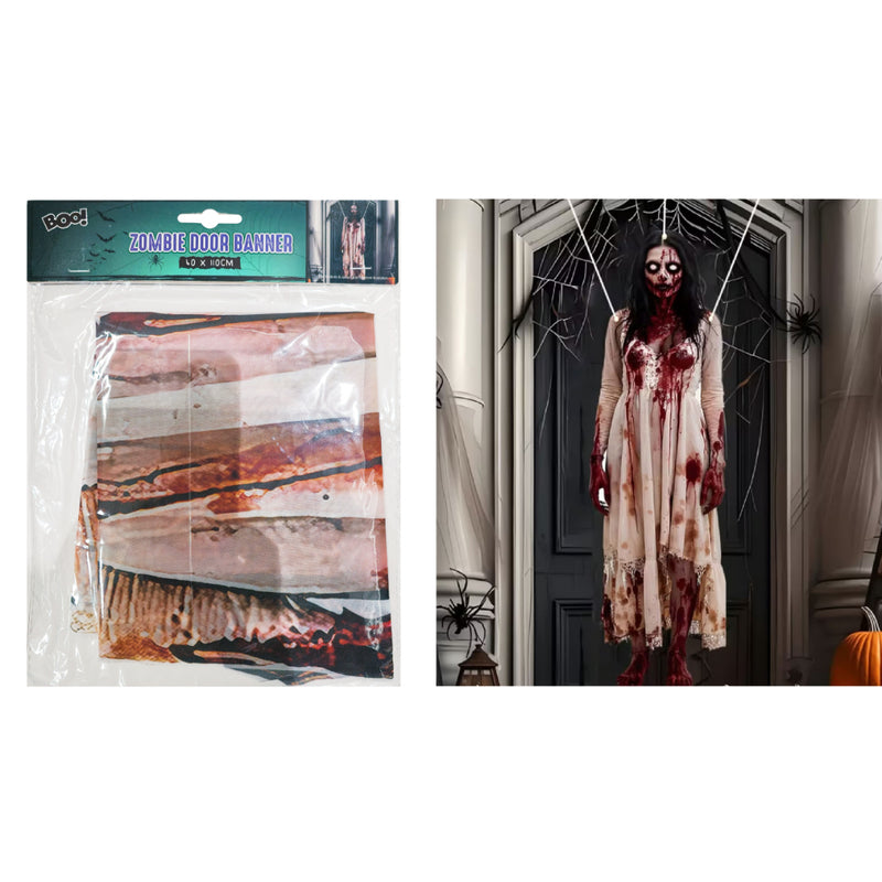 1.1m zombie Halloween door banner decoration