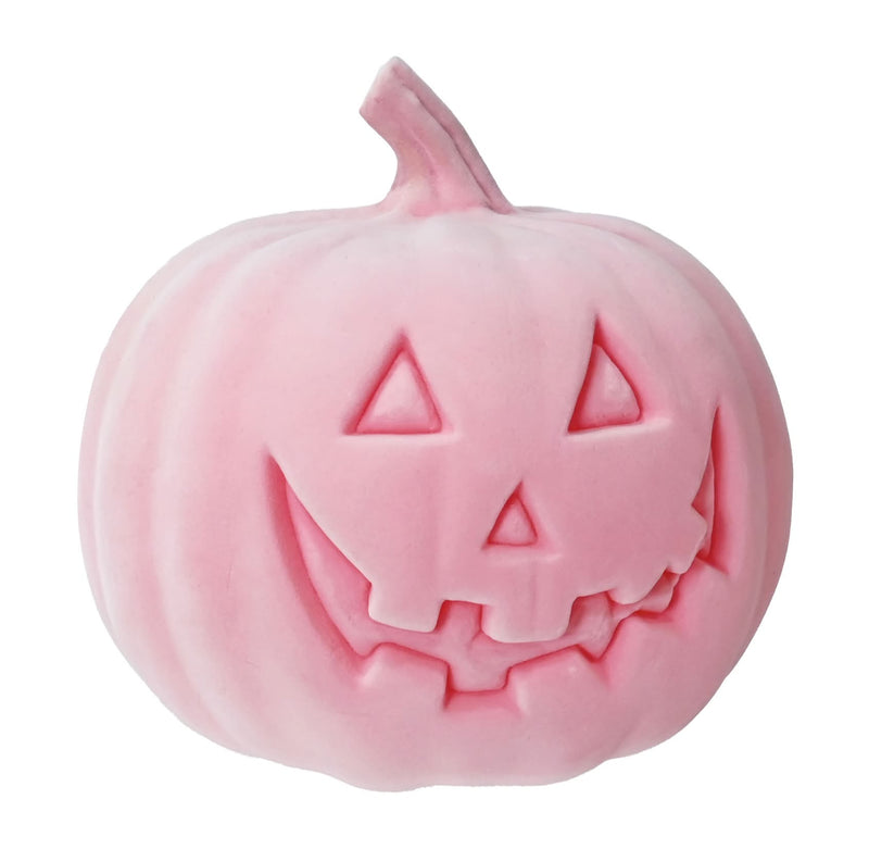 Assorted 21.5cm flocked Halloween pumpkin decoration