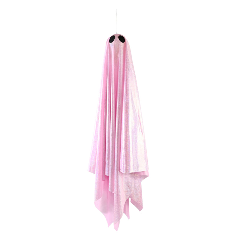 90cm hanging sparkly pink ghost Halloween decoration