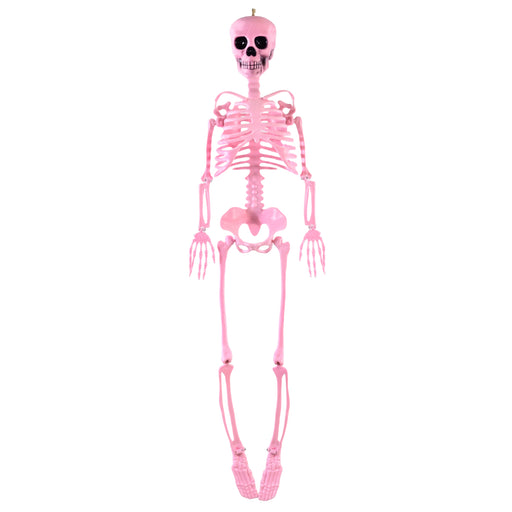 1m hanging pink skeleton Halloween decoration