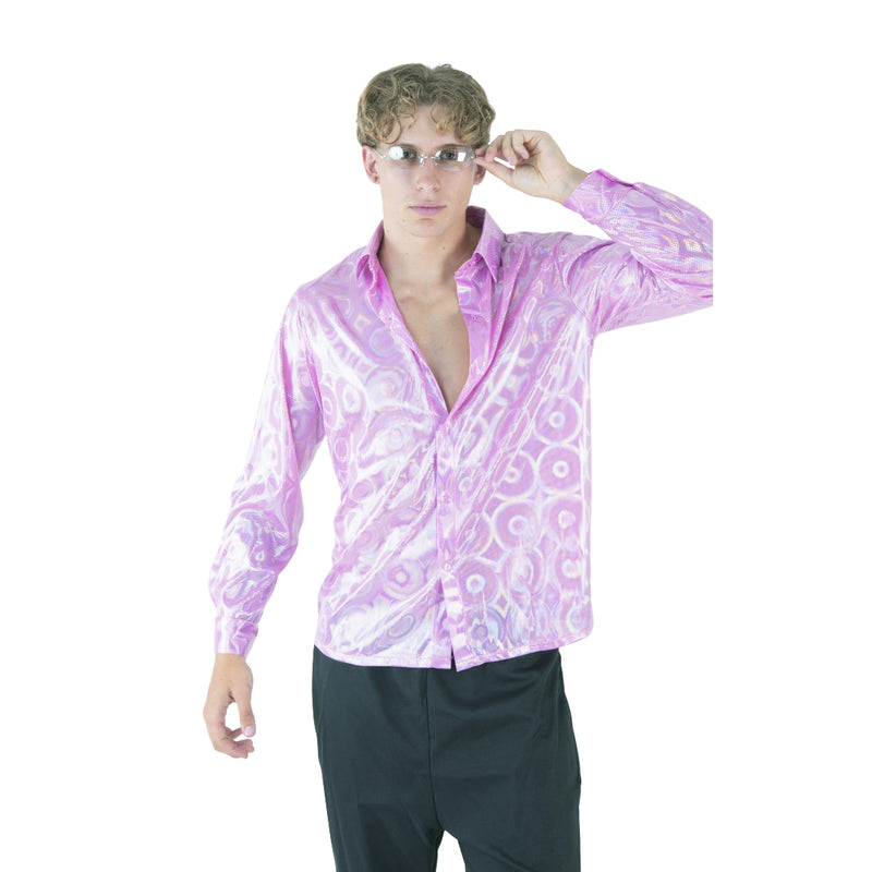 Adult 70s Disco King polyester costume top