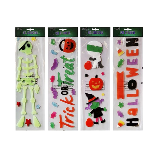Assorted Spooky Fun TPR Halloween gel stickers