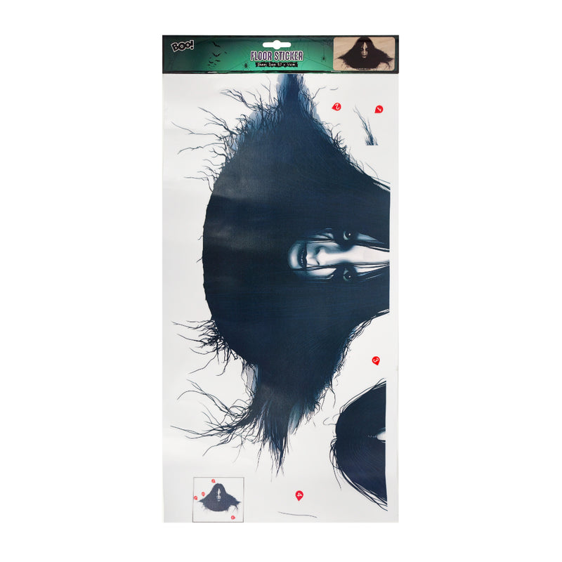 Demonic head PVC Halloween floor sticker horror decoration