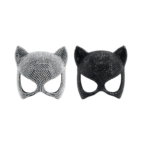 Assorted rhinestone cat mask for Halloween and masquerade costumes