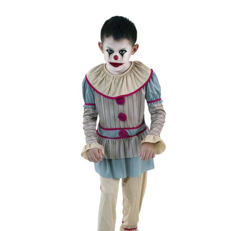 Kids Sewer Nightmare clown costume with top and pants