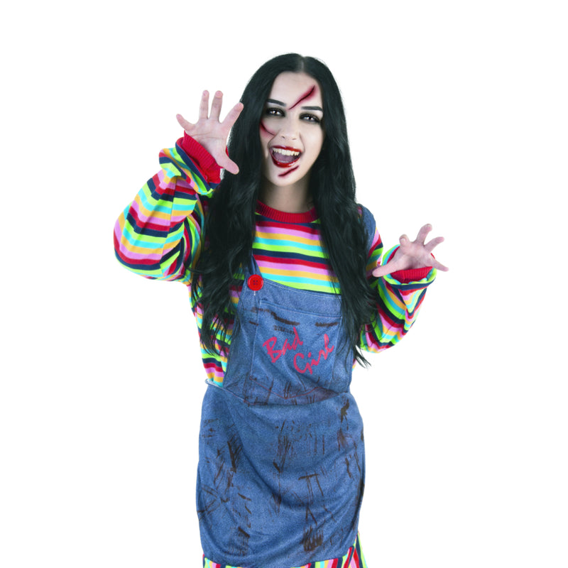 Adult killer doll Halloween costume with dress and top