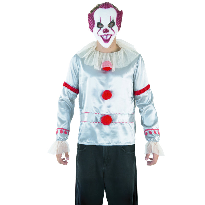 Adult Sewer Nightmare clown costume with top and mask