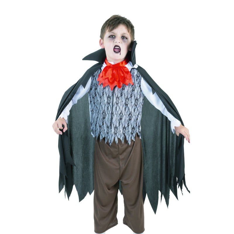 Kids Moonlit Nightwalker Halloween costume with top and cape