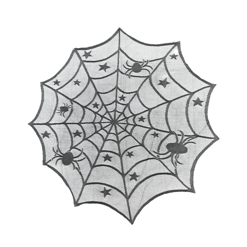 1m x 1m starry spider web Halloween tablecloth