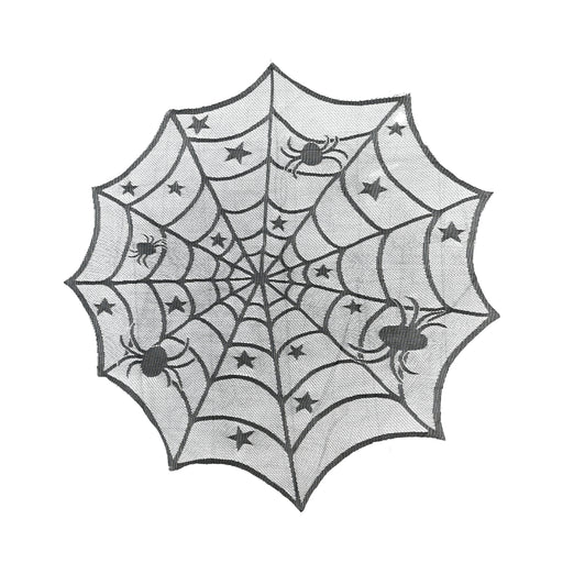 1m x 1m starry spider web Halloween tablecloth