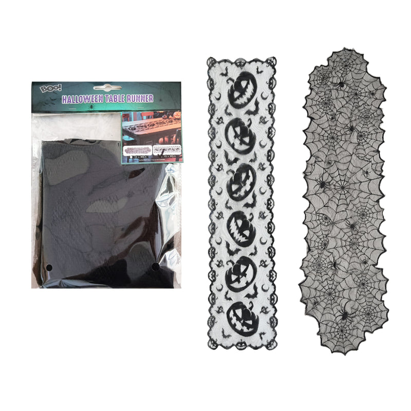 Assorted 1.8m sheer Halloween table runner