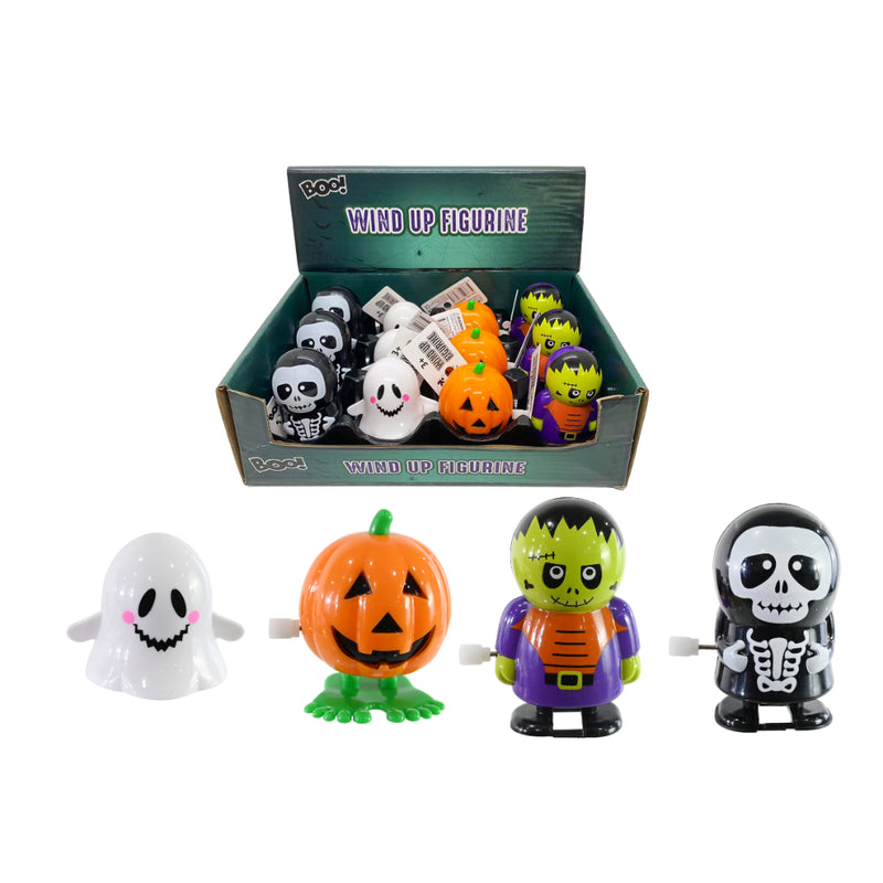 Assorted wind up spooky Halloween figurines made from PP plastic and iron