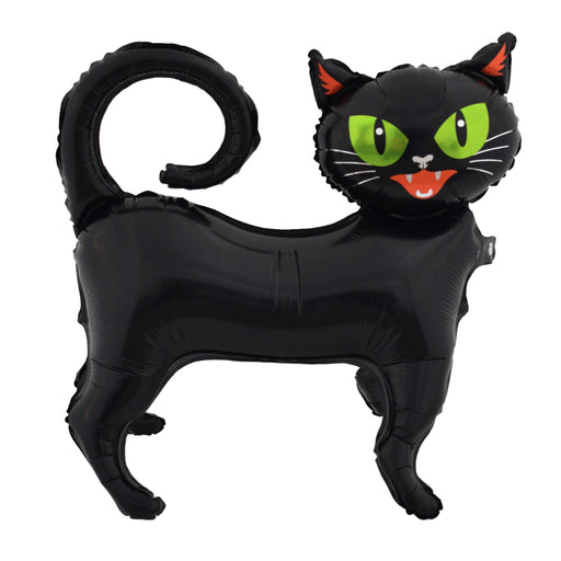 Black cat Halloween foil balloon 51cm party decoration