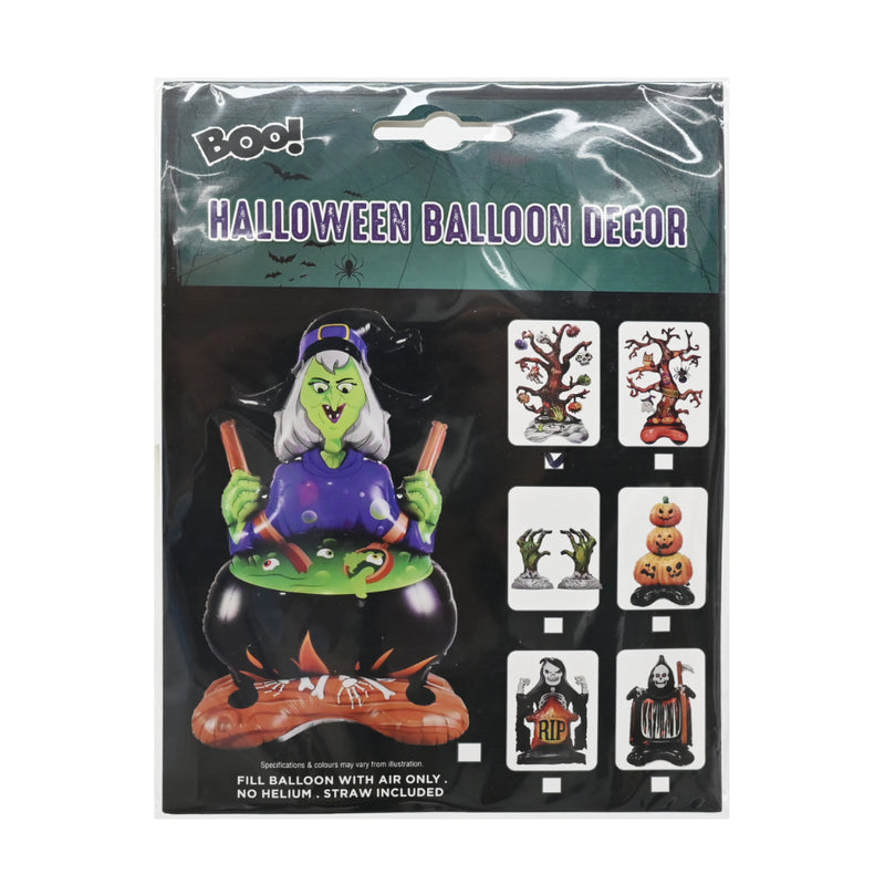 Assorted creepy Halloween aluminium foil balloon decorations