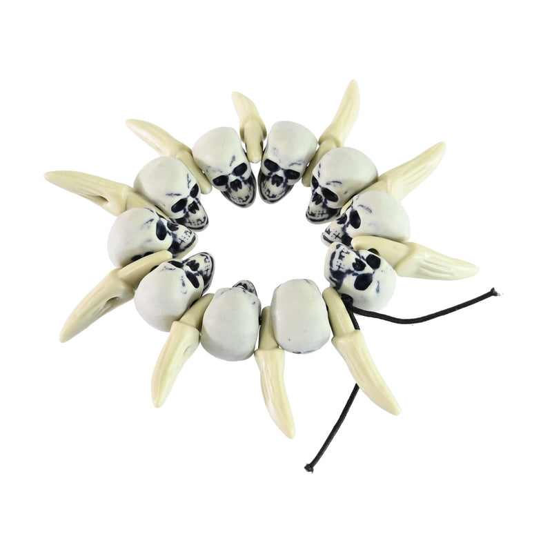 Skull and bone Halloween costume bracelet