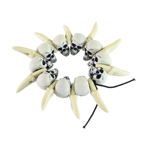 Skull and bone Halloween costume bracelet