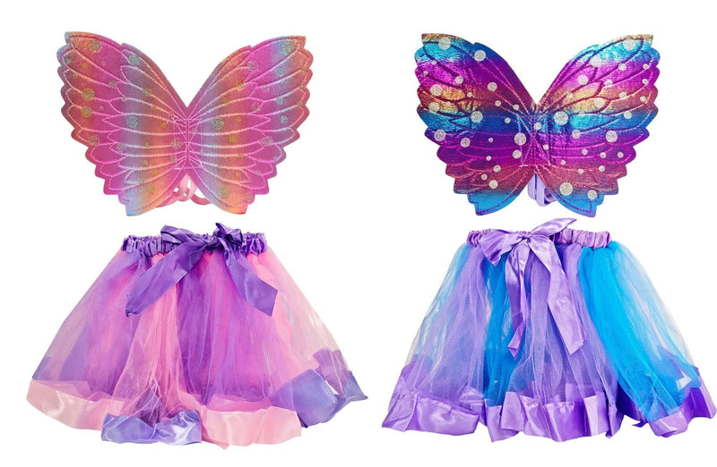 Assorted rainbow angel fantasy costume set