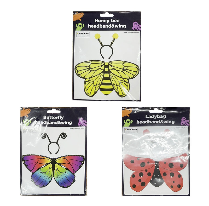 Assorted pretty bug costume wings set
