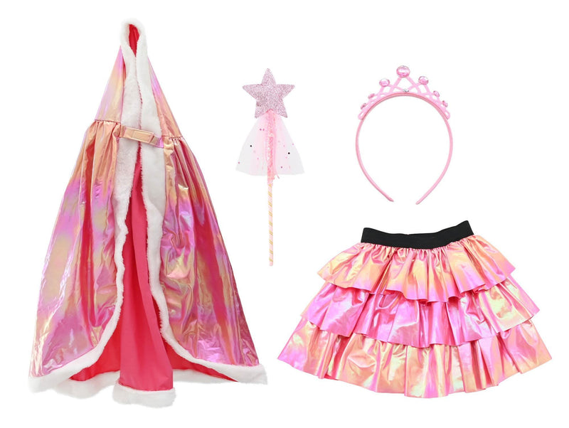 Pink princess cape costume set