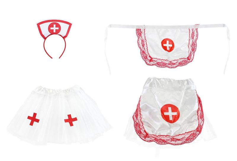 Nurse costume accessory set for Halloween and fancy dress