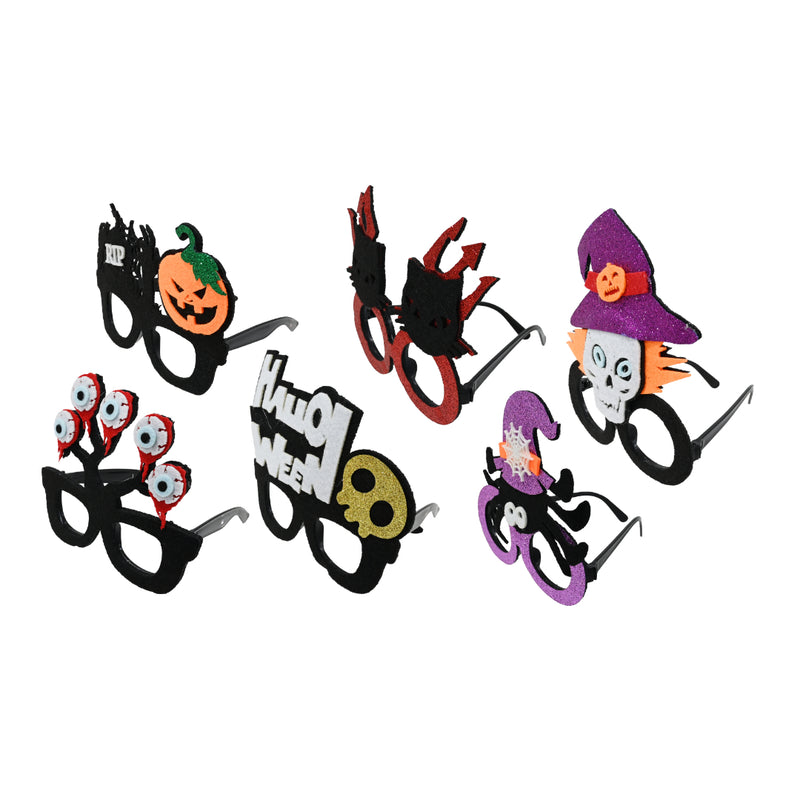 Assorted spooky and fun novelty Halloween glasses