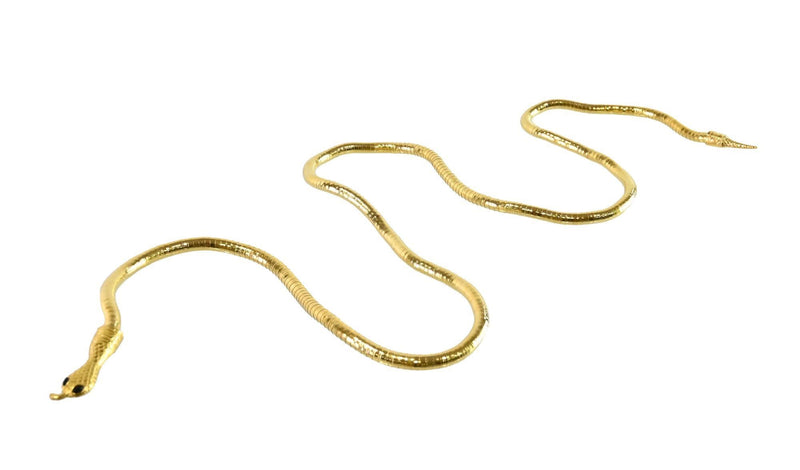 90cm gold coloured snake costume accessory