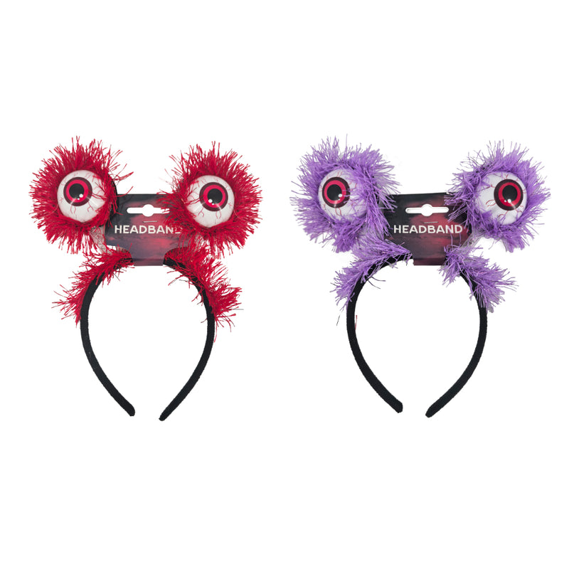 Assorted Halloween tinsel eyes costume headband