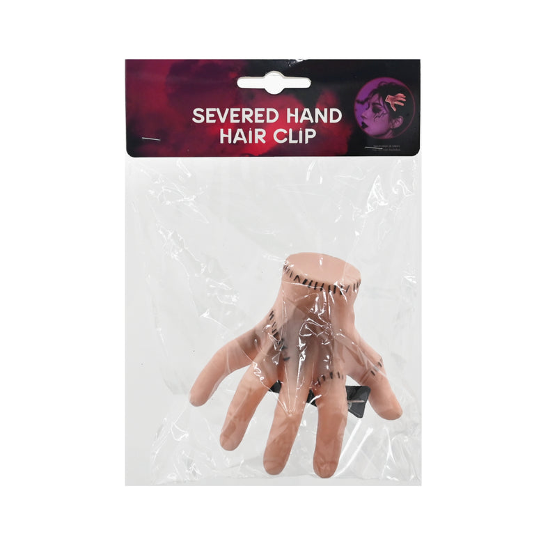 Severed hand novelty Halloween hair clip