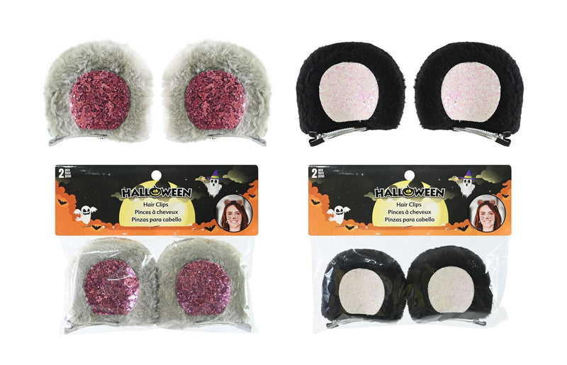 Assorted mouse ears costume hair clips
