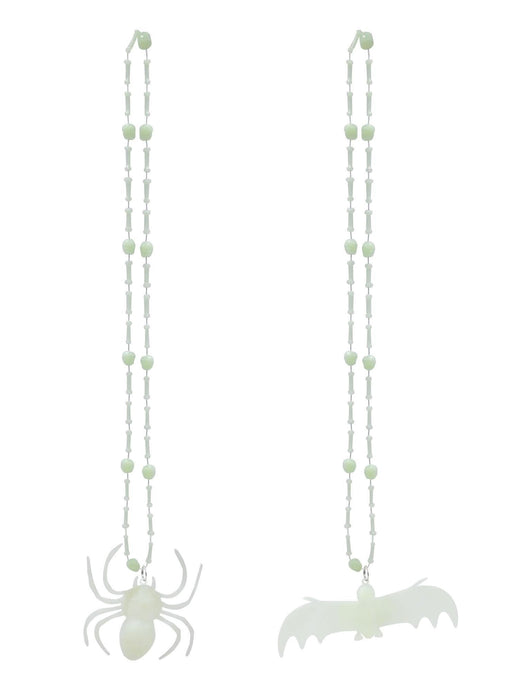 Assorted glow in the dark spooky Halloween necklace