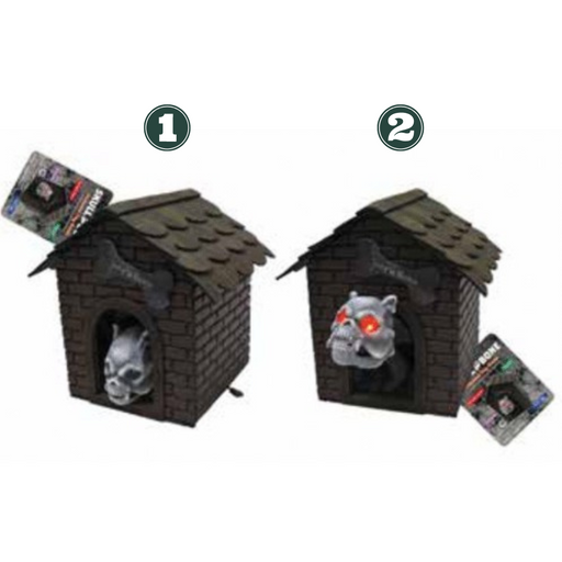 B/O Skeleton Dog In Dog House