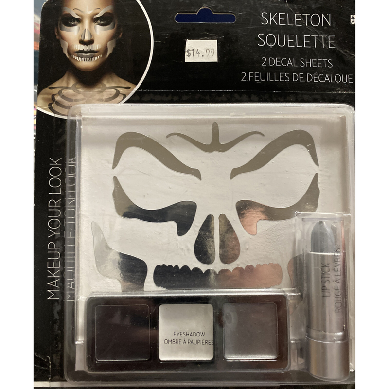 Skull Face Makeup Set