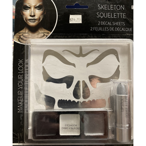 Skull Face Makeup Set