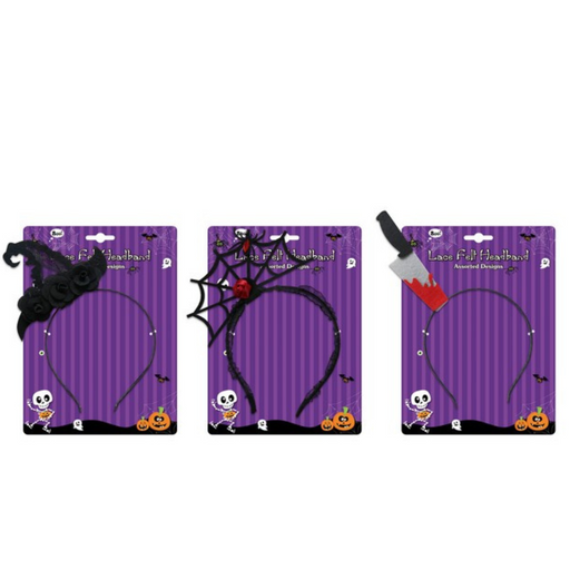 Lace Felt Headband Asstd