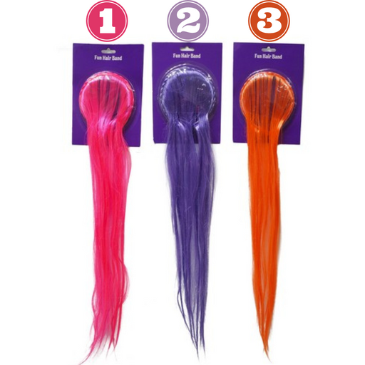 Neon Hair Extension Headband Asstd