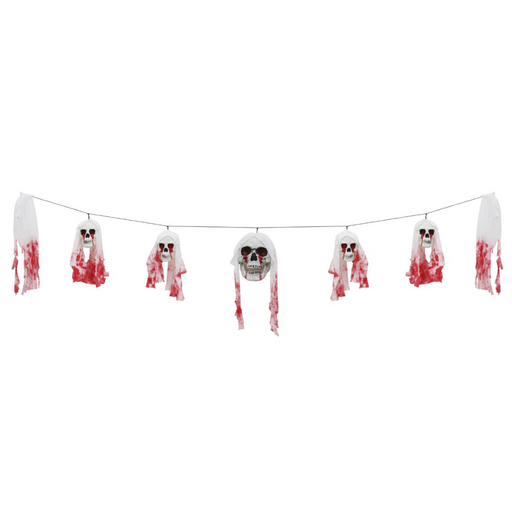 Bloody Skull Hanging Garland 180cm