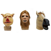 Animal Heads Latex Masks Assorted