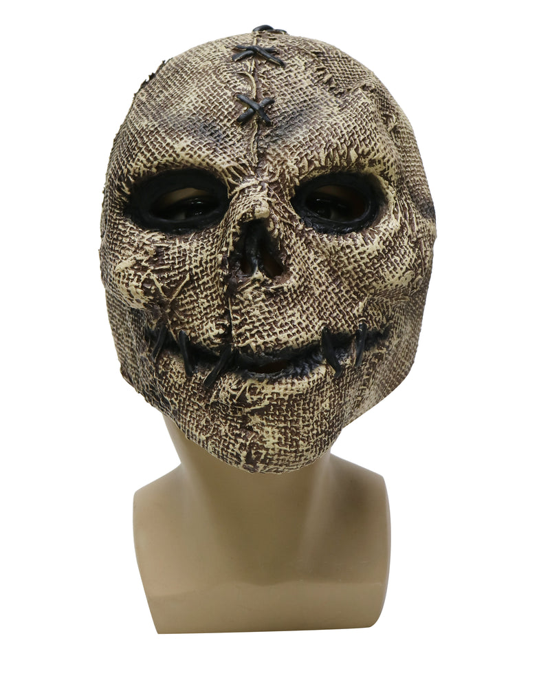Scarecrow Jute Skull Full Head Mask