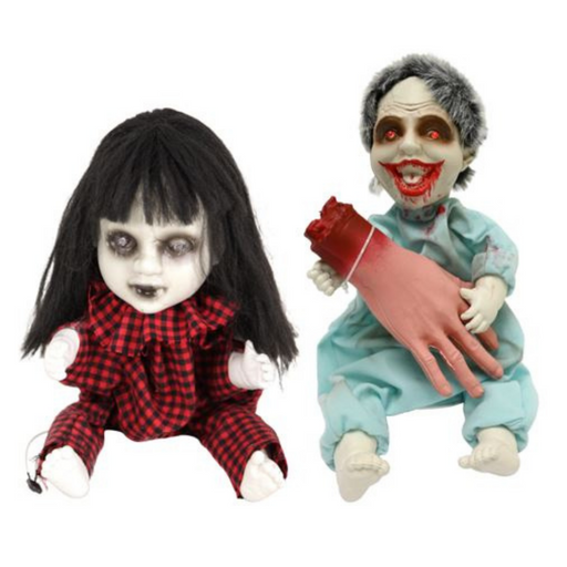 Animated Haunted Babies Asstd 27cm