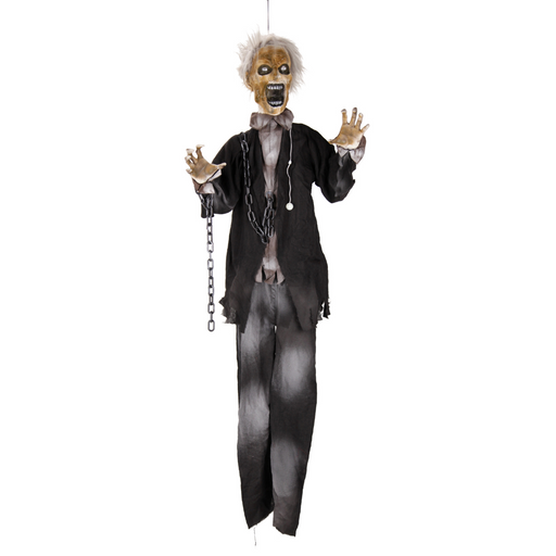 Animated Hanging Haunted Zombie 170cm