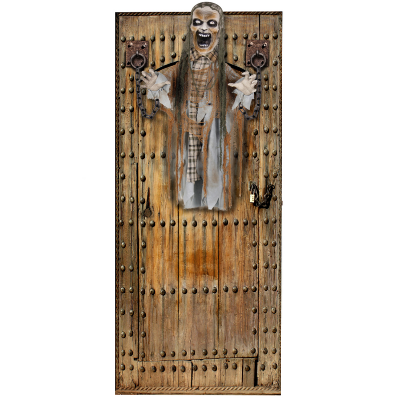 Animated Zombie Door Hanger 100cm