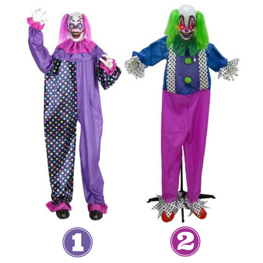 Animated Greeting Clowns Asstd 1.6m