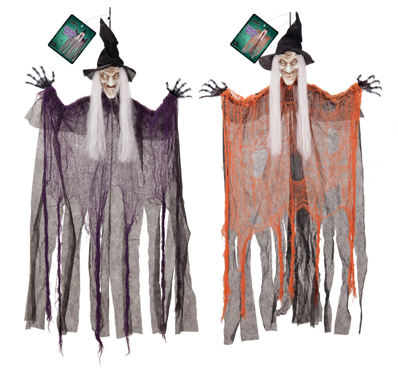 Hanging Witch Asstd 70cm